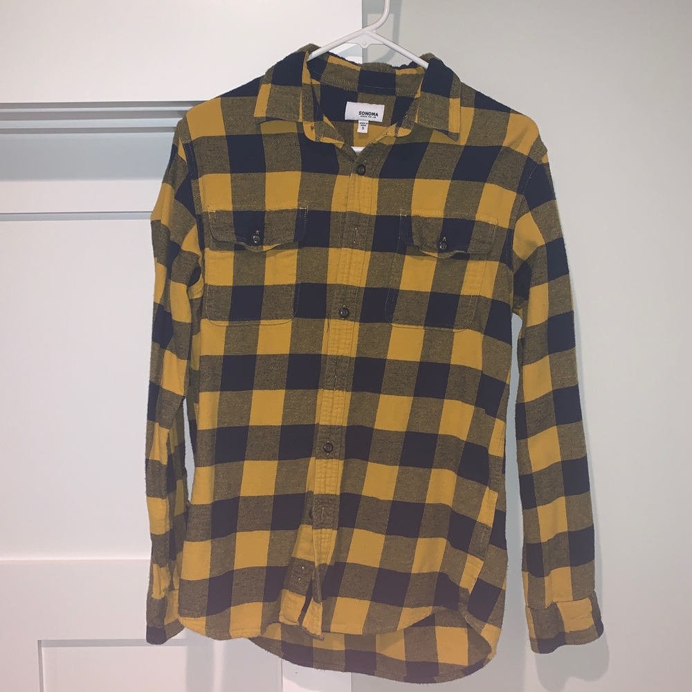 Sonoma Yellow and Black Flannel